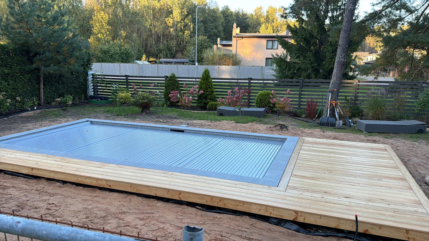 Iegremdējamās baseinu žalūzijas